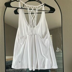 White Lululemon tank